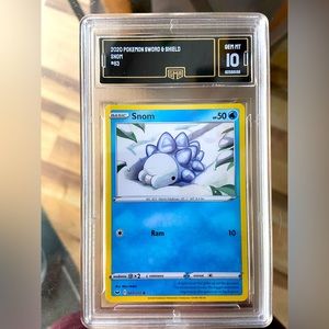 Pokémon TCG Snom Sword & Shield Base Set 063/202 Regular Common - GMA GEM MT 10
